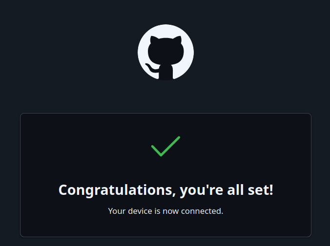 GitHub authorization done